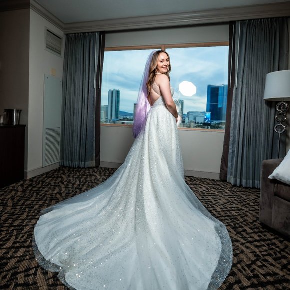 Lace and Liberty Custom Made 2 Piece Wedding Dress - Picture 2 of 10